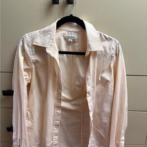 Banana Republic Women's Peach Button Down Shirt